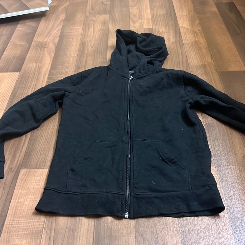 Black zip up sweater